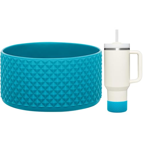 WK IEASON Schutzsilikon Bodenstiefel für Hydro Flask12-24oz Breiten Mund/Standard-Mund, Anti-Rutsch Silikonabdeckung Stoßstange kompatibel mit Stanley Tumbler 40oz 30oz 20oz-2.83inch Bodendurchmesser WK IEASON Schutzsilikon Bodenstiefel für Hydro Flask12-24oz Breiten Mund/Standard-Mund, Anti-Rutsch Silikonabdeckung Stoßstange kompatibel mit Stanley Tumbler 40oz 30oz 20oz-2.83inch Bodendurchmesser von WK IEASON