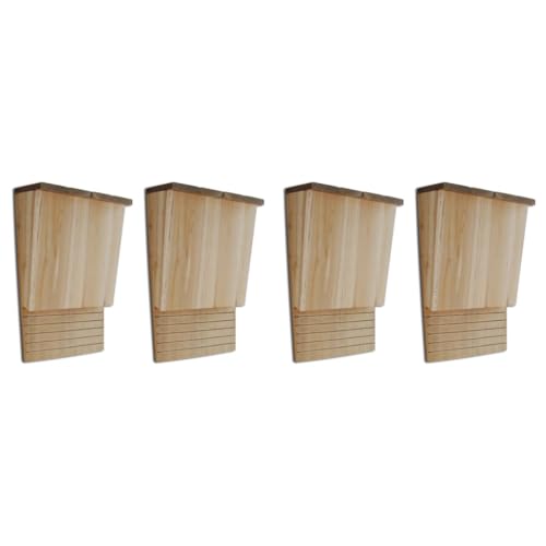 Haus & Garten, Möbel, Fledermaushäuser, 4 Stück, 22 x 12 x 34 cm, Holz von WKIEQACO