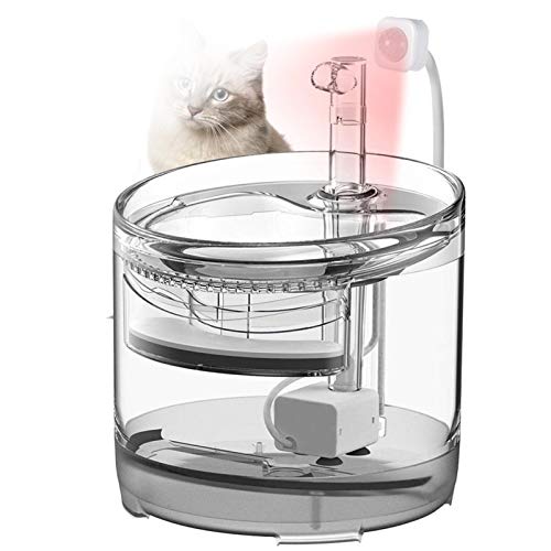 WKZWY-Gartenmöbel Schutzhülle Katzenwasserspender, extrem leiser intelligenter Infrarot-Induktions-Tiefenfilter-Trinkbrunnen (Color : Smart Sensor) von WKZWY-Gartenmöbel Schutzhülle