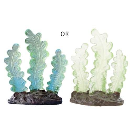 WKabnkn Glassaquarien Ornament Noctilucc Korallenharz Coralreefs Fischtanks Dekoration Wasserpet von WKabnkn