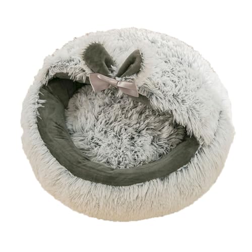 WLCNYL Katzenbett, Katzenbetten für Innenkatzen, große Katzenhöhle, Hundebett, waschbar, rutschfest, Katzen-Iglu-Pod, winddicht, flauschig, Katzen-Nistbett für Katzen und Haustiere, 65 x 65 cm WLCNYL Katzenbett, Katzenbetten für Innenkatzen, große Katzenhöhle, Hundebett, waschbar, rutschfest, Katzen-Iglu-Pod, winddicht, flauschig, Katzen-Nistbett für Katzen und Haustiere, 65 x 65 cm von WLCNYL