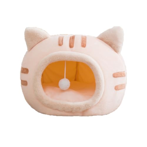 WLCNYL Katzenhöhlenbett, Iglu, flauschiges Katzenzelt, Haus mit abnehmbarem, waschbarem Kissen, faltbar, tragbar, Haustierbett, 50 x 50 x 36 cm WLCNYL Katzenhöhlenbett, Iglu, flauschiges Katzenzelt, Haus mit abnehmbarem, waschbarem Kissen, faltbar, tragbar, Haustierbett, 50 x 50 x 36 cm von WLCNYL