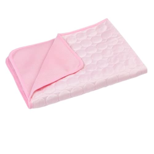 Hundekühlmatte Kühlmatte für Hunde Katze Atmungsaktive Decke Katze Eispads Waschbar Sommersofa Haustier Hundebett Haustiermatte (Rosa,150x100cm) von WLKY