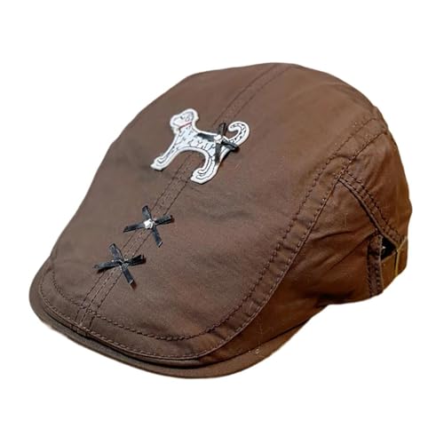 WLNEXT Hut mit Hund und Schleife, Frühlingsmütze, Malerhut für Erwachsene/Teenager, hautfreundlicher Schirmmütze WLNEXT Hut mit Hund und Schleife, Frühlingsmütze, Malerhut für Erwachsene/Teenager, hautfreundlicher Schirmmütze von WLNEXT