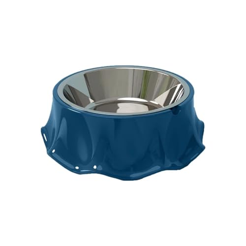 Futternapf for Katzen, Hunde, Edelstahl, niedlicher Futternapf for Kätzchen, Welpen, Katzenfutter, Haustierbedarf, Futter und Getränke Katzennapf (Color : Blue) von WLTYSM