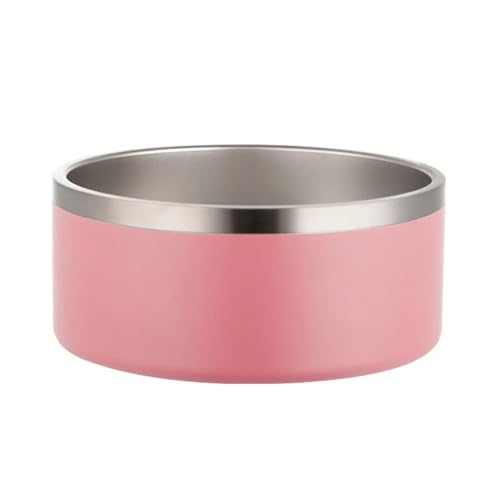 Katzen-Futternapf, Hundefütterung, Designer, luxuriöser, auslaufsicherer Edelstahl-Sublimations-Hundenapf Katzennapf (Color : Pink, Size : 17.2x6.6) von WLTYSM