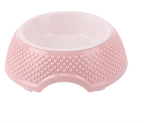 Katzen- und Hundenapf, Edelstahl-Katzennäpfe, for Schutz des Halses, Futterspender for Welpen und Katzen, rutschfeste Basis for Tiernahrung und Wasser Katzennapf (Color : Plastic bowl1) von WLTYSM