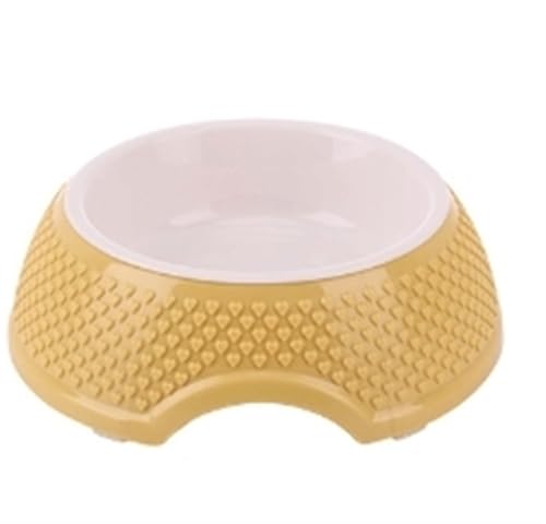Katzen- und Hundenapf, Edelstahl-Katzennäpfe, for Schutz des Halses, Futterspender for Welpen und Katzen, rutschfeste Basis for Tiernahrung und Wasser Katzennapf (Color : Plastic bowl6) von WLTYSM