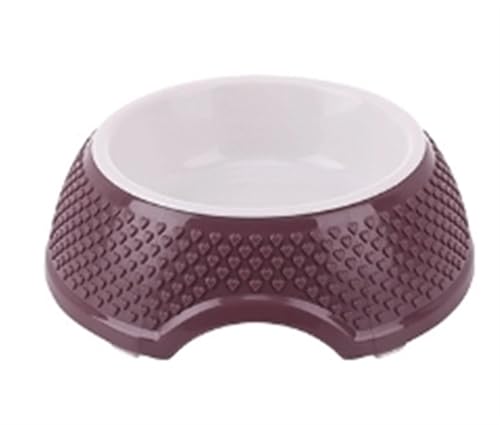Katzen- und Hundenapf, Edelstahl-Katzennäpfe, for Schutz des Halses, Futterspender for Welpen und Katzen, rutschfeste Basis for Tiernahrung und Wasser Katzennapf (Color : Plastic bowl7) von WLTYSM