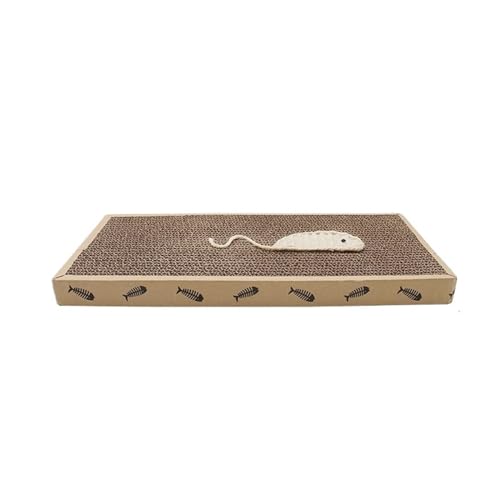 Kratzbretter Katze 1pc Katze Kratzen Bord Matte Schaber Klaue Pfote Spielzeug for Katze Scratcher Ausrüstung Kätzchen Produkt Möbel Schutz (Color : Rat 45x21x3.5cm) von WLTYSM