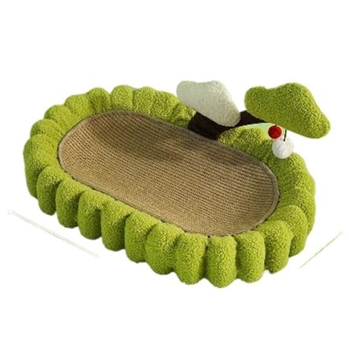 Kratzbretter Katze Katze Scratcher Bord Weben Haustier Bett Nest Oval Katze Kratzen Pads Katze Kratzen Bord Katze Kauen Biss Spielzeug Haushalt Haustier möbel (Color : Tree) von WLTYSM