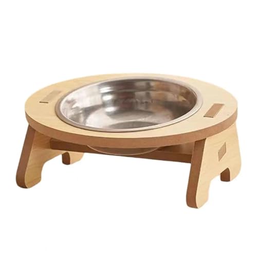 Pet Feeder Doppel Katzenfutter Schüssel Hund Wasser Fütterung Behälter Edelstahl Hundefutter Bogen for Kleine Tier Katzen Haustier Produkte Katzennapf (Color : 1pc) von WLTYSM