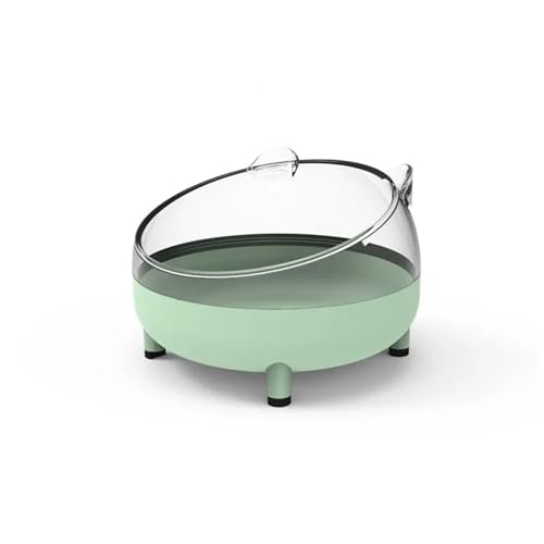 Rutschfester, erhöhter Crash-Napf for Katzen und Hunde, um 15 Grad erhöht, Futternäpfe for Katzen aus Edelstahl, schützen den Hals von Welpen und Katzen Katzennapf (Color : LightGreen A) von WLTYSM