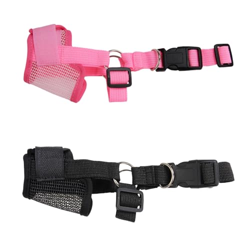 2 STK Maulkorb für Hunde-Verstellbarer Nylon-Maulkorb,weich und atmungsaktiv,mit Klettverschluss,Effektiv Beim Verhindern von Beißen,Kauen und Bellen,Geeignet für Mittlere und Große Hunde(Schwarz+Rot) 2 STK Maulkorb für Hunde-Verstellbarer Nylon-Maulkorb,weich und atmungsaktiv,mit Klettverschluss,Effektiv Beim Verhindern von Beißen,Kauen und Bellen,Geeignet für Mittlere und Große Hunde(Schwarz+Rot) von WLVinson