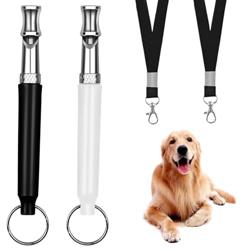 2 Stück Dog Whistle,Hundepfeife Rütter Rückruf,High Frequency Silent Hundepfeifen,Erziehungshilfen für Hunde,Ultrasonic Hundepfeife Rückruf,Hundepfeife Gegen Bellen,Training Hunde Pfeife für Dogs von WLVinson