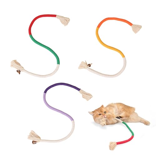 3 Stück Katzenspielzeug Selbstbeschäftigung,Katzen Intelligenzspielzeug,Katzen Zubehör Indoor Kaustangen,Katzenminze Sticks,Cat Toy für Spielzeug Zahnpflege,Interaktive Beißseil mit Katnip Pfotenjagd 3 Stück Katzenspielzeug Selbstbeschäftigung,Katzen Intelligenzspielzeug,Katzen Zubehör Indoor Kaustangen,Katzenminze Sticks,Cat Toy für Spielzeug Zahnpflege,Interaktive Beißseil mit Katnip Pfotenjagd von WLVinson