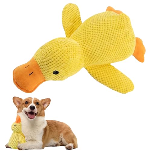 Anti Stress Ente für Hunde,Ente für Pfotenmond,Hundespielzeug Beruhigende,Hund Spielzeug,Entes Kuscheltier,Antistressente für Dog Toys,Welpen Kreatives Plüsch Weiches Kissen für Kleine,Groß von WLVinson