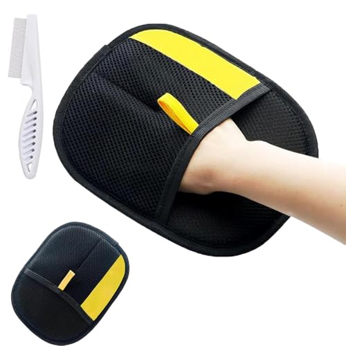 WLWWCX Ailsion/Acssart Tierhaarentfernungshandschuh, elektrostatische Handschuhe zur Tierhaarentfernung, wiederverwendbarer Tierhaarentferner (1PC) von WLWWCX
