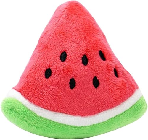 WLngtv 1 x niedliche Wassermelonen-Plüsch-Form, Kauspielzeug, Geschenk für Welpen, Hundebesitzer für Welpen, Rassen, reduziert die Bohrung WLngtv 1 x niedliche Wassermelonen-Plüsch-Form, Kauspielzeug, Geschenk für Welpen, Hundebesitzer für Welpen, Rassen, reduziert die Bohrung von WLngtv