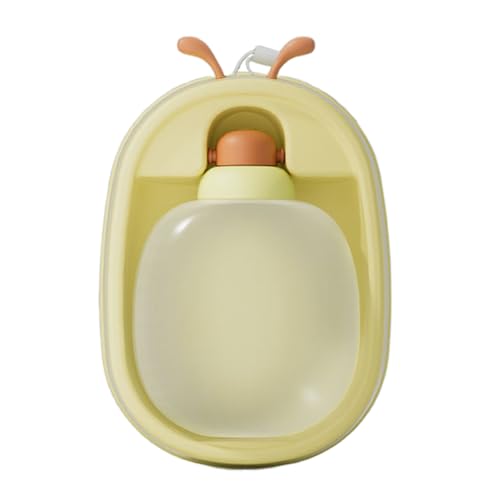 500 ml tragbarer Hundwasserflaschenhundwasserspender for Haustiere im Freien (Beige) von WMFASBAG