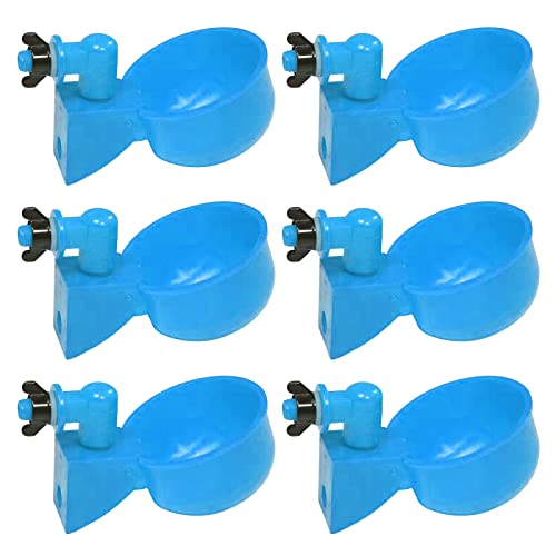 6 Stück Geflügel-Tränke zum Aufhängen, automatischer Geflügel-Trinkwassernapf aus Kunststoff, praktische praktische Werkzeuge for die Fütterung von Nutztieren 6 Stück Geflügel-Tränke zum Aufhängen, automatischer Geflügel-Trinkwassernapf aus Kunststoff, praktische praktische Werkzeuge for die Fütterung von Nutztieren von WMFASBAG