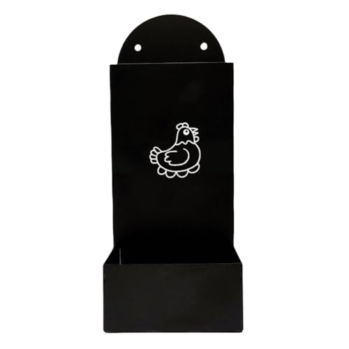 Austernschale und Körnernfutterhänge Huhn -Feeder for Hühnermaterial (schwarz) von WMFASBAG