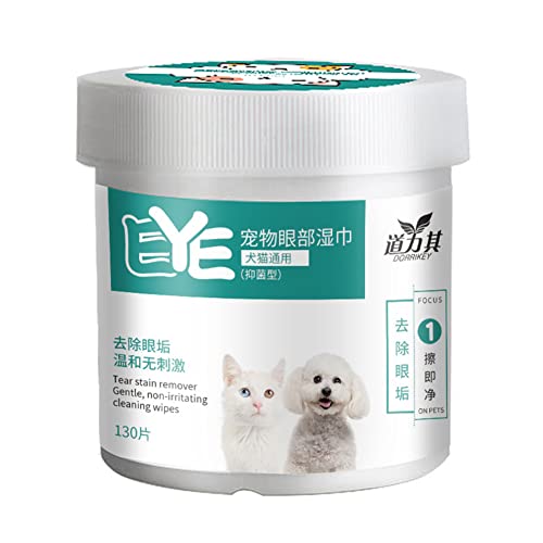 Tränenfleckenentferner, rein natürliche Augenwaschpads, Aloe Vera, extra feuchte Pflegetücher for Welpen, 130 Stück, Augentücher for Hunde, entfernt Schmutzausscheidungen for Hunde und Katzen Tränenfleckenentferner, rein natürliche Augenwaschpads, Aloe Vera, extra feuchte Pflegetücher for Welpen, 130 Stück, Augentücher for Hunde, entfernt Schmutzausscheidungen for Hunde und Katzen von WMFASBAG