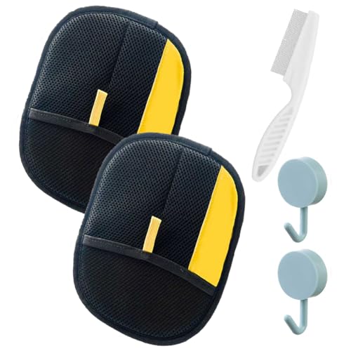 WMFASBAG 2pcs Haustierhaarentfernungshandschuhe Haustierpflegehandschuhe for Hunde Katzen (Set 2) von WMFASBAG