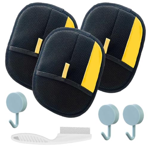 WMFASBAG 3pcs Haustierhaarentfernungshandschuhe Haustierpflegehandschuhe for Hunde Katzen (Set 3) von WMFASBAG