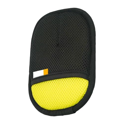 WMFASBAG Haustierhaarentferner Mitt Haustier Pflegehandschuhe Deshedding Pinselhandschuh for Katze (Gelb) von WMFASBAG