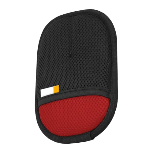 WMFASBAG Haustierhaarentferner Mitt Haustier Pflegehandschuhe Deshedding Pinselhandschuh for Katzen (rot) von WMFASBAG