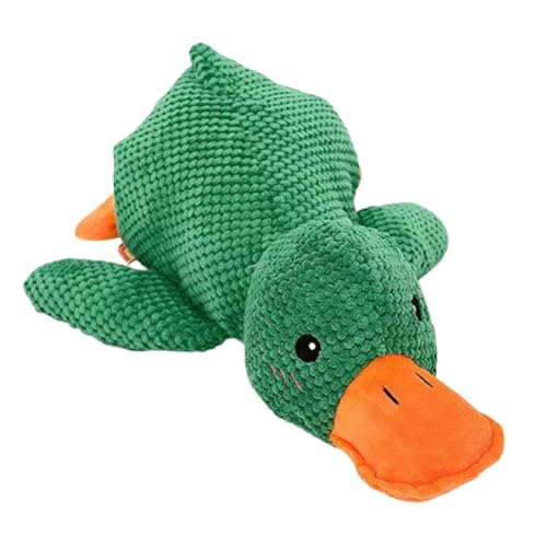 WMFASBAG Quack-Quack-Entenhundspielzeug mit Soundchip Yellow Entenhundspielzeug for Hunde (grün) von WMFASBAG