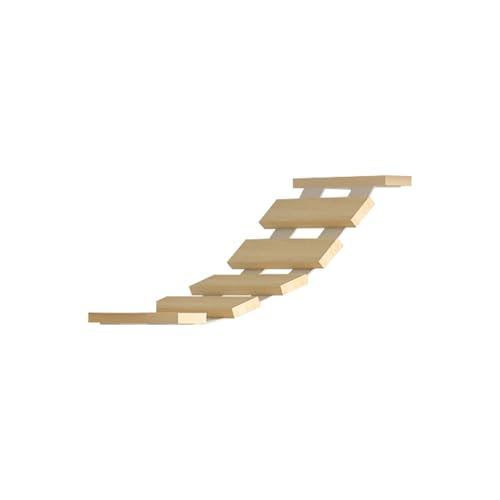 Kletterwand Katzen, Hölzerne Kletterwand für Katzen Extra Stabile Katzenwandmöbel Kletterregal Spielplatz DIY Katzen Kletterwand für Katzen Schlafen Spielen Lounging (A) von WMLBK