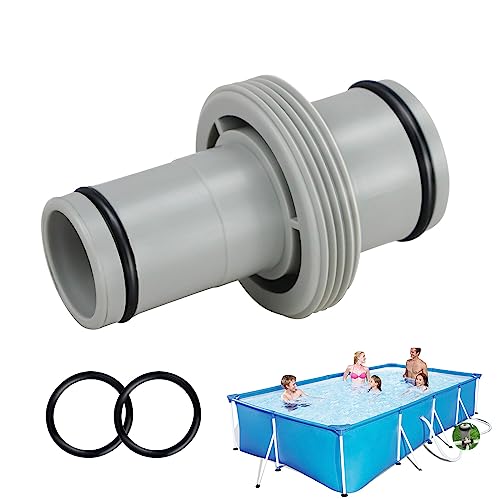 WMLBK Schlauchverbinder Ø38mm bis 31,8mm Schlauch,Schlauchverbinder Schwimmbecken Zubehör Ersatz Schlauchteile Rohrzubehör Verlängerung Pool Anschlussset für Poolschläuche (Ø38mm bis 31,8mm) von WMLBK