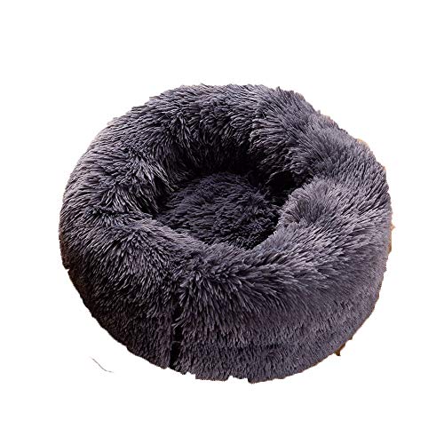 WMPRTT Kätzchenbett aus Baumwolle, Hundehöhlenbett und Sofa, Katzenbett, geeignet für Haustiere (L60cm,Black) von WMPRTT