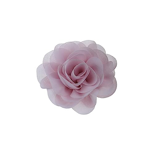 WNDUOKXH Hundehalsband Blumen Bequemes Tragen Perle Chiffon Katze Fliege Gummiband Auffälliger Haustierbedarf Halsschmuck, Hell Pink von WNDUOKXH