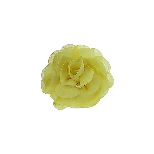 WNDUOKXH Hundehalsband Blumen Bequemes Tragen Perle Chiffon Katze Fliege Gummiband Auffälliger Haustierbedarf Halsschmuck, gelb von WNDUOKXH