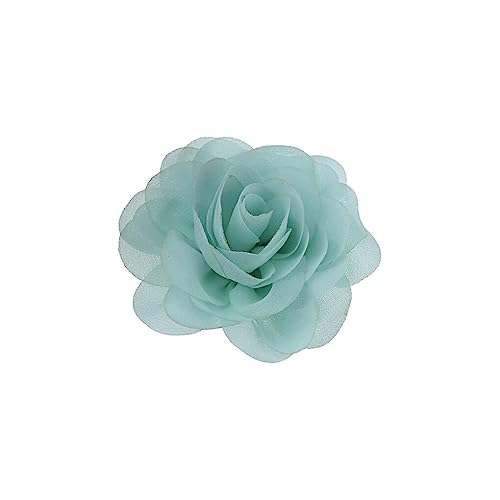 WNDUOKXH Hundehalsband Blumen Bequemes Tragen Perle Chiffon Katze Fliege Gummiband Auffälliger Haustierbedarf Halsschmuck, rosa Minze von WNDUOKXH