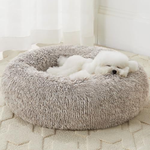 WNPETHOME Beruhigendes Hundebett Katzenbett Donut Kunstfell Haustierbett Selbstwärmend Donut Kuschelig Bequem Rund Plüsch Hundebetten WNPETHOME Beruhigendes Hundebett Katzenbett Donut Kunstfell Haustierbett Selbstwärmend Donut Kuschelig Bequem Rund Plüsch Hundebetten von WNPETHOME