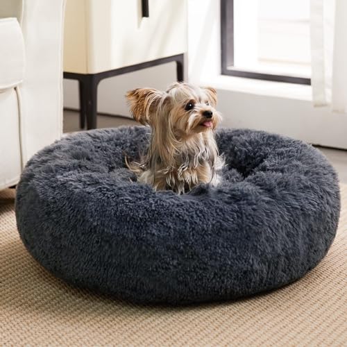 WNPETHOME Beruhigendes Hundebett für große Hunde, Anti-Angst, Donut-großes Haustierbett, flauschiges Kunstfell-Plüsch-Hundebett, wärmend, gemütlich, weich, rund, Lagre Hundebett für große Jumbo-Hunde, WNPETHOME Beruhigendes Hundebett für große Hunde, Anti-Angst, Donut-großes Haustierbett, flauschiges Kunstfell-Plüsch-Hundebett, wärmend, gemütlich, weich, rund, Lagre Hundebett für große Jumbo-Hunde, von WNPETHOME