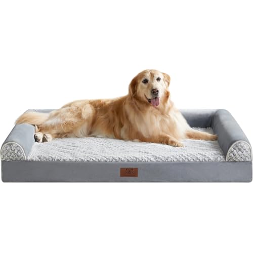 WNPETHOME Orthopädisches Hundebett für große Hunde – XL waschbares Haustierbett mit wasserdichtem Bezug, verstärkten Seiten & rutschfester Unterseite – Premium-Plüsch-Hundesofa für den Innenbereich WNPETHOME Orthopädisches Hundebett für große Hunde – XL waschbares Haustierbett mit wasserdichtem Bezug, verstärkten Seiten & rutschfester Unterseite – Premium-Plüsch-Hundesofa für den Innenbereich von WNPETHOME