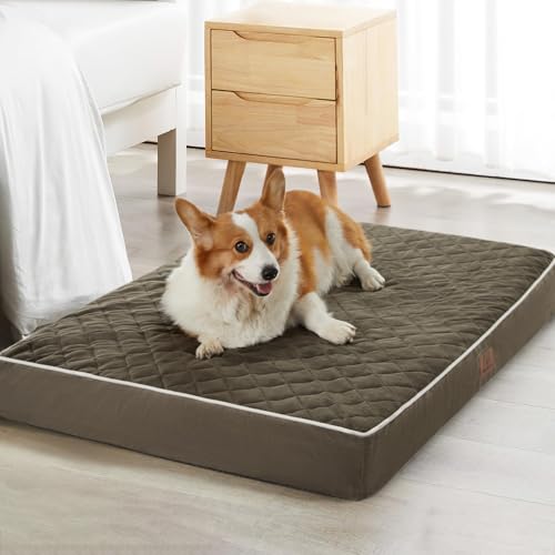 WNPETHOME Orthopädisches XL-Hundebett für Kiste, wasserdicht, extra groß, mit abnehmbarem, waschbarem Bezug und rutschfester Unterseite, Eierkisten-Schaumstoff-Haustiermatte WNPETHOME Orthopädisches XL-Hundebett für Kiste, wasserdicht, extra groß, mit abnehmbarem, waschbarem Bezug und rutschfester Unterseite, Eierkisten-Schaumstoff-Haustiermatte von WNPETHOME