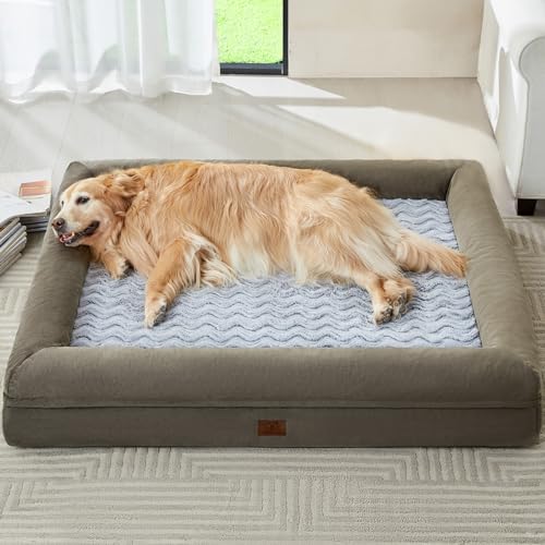 WNPETHOME Waschbare Hundebetten, große Hunde, XL-Hundesofa, orthopädisches Hundesofa mit abnehmbarem und wasserdichtem Bezug, extra großes Hundebett mit Nackenrollen zum Schlafen, große Hundesofa mit WNPETHOME Waschbare Hundebetten, große Hunde, XL-Hundesofa, orthopädisches Hundesofa mit abnehmbarem und wasserdichtem Bezug, extra großes Hundebett mit Nackenrollen zum Schlafen, große Hundesofa mit von WNPETHOME