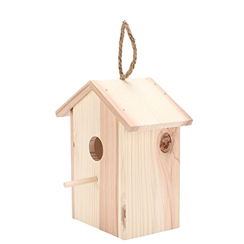 Holzfenster-Vogelhaus, Outdoor-Holz-Vogelhaus Naturholz für Haus für Garten von WNSC