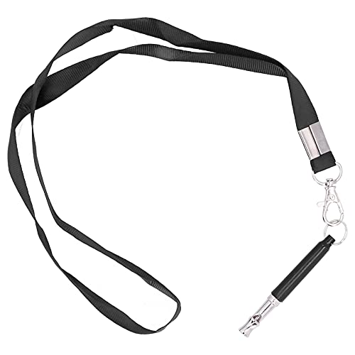 WNSC Hundetrainingsset, Belling Control Ultraschall-Hundepfeife für das Handgelenk zum Aufhängen am Hals(Black Belt Rope) von WNSC