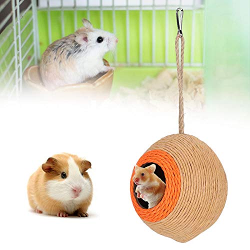 WNSC Vogel-Kokos-Versteck, natürliches Kokos-Versteck-Spielzeug-Kokosnuss-Nest zum Aufhängen für Papagei für Hamster von WNSC