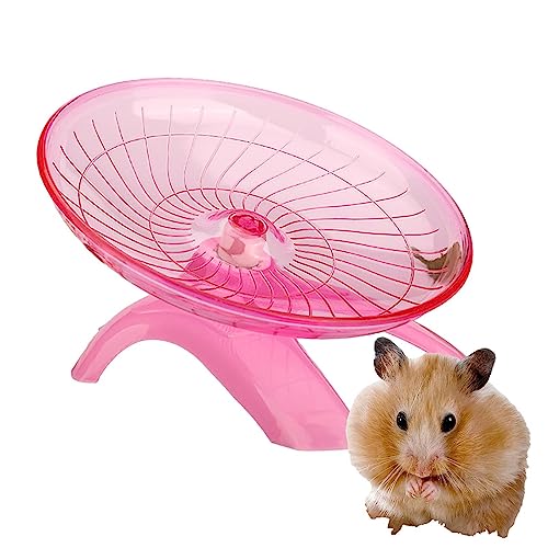 Geräuscharmes Hamsterrad | Laufrad für Hamster – Super leises Laufrad aus Acryl 7 Zoll für Rennmäuse, Spielzeug für kleine Tiere, Zubehör für Wobblo von WOBBLO