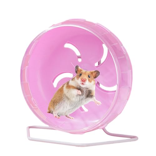 Kleines Hamsterrad, 5,5 Zoll, leiser Spinner, leise Hamster-Übungsräder für Hamster, leises Hamsterrad, leises Rad, leises Hamsterrad für Hamster, Rennmäuse, Mäuse und andere kleine Haustiere von WOBBLO