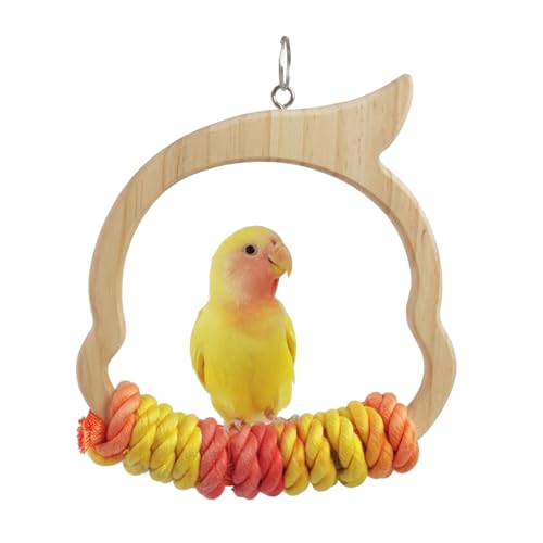 Schaukel für Papageien, Vogelständer für Papageien, Spielzeug für kleine Vögel für Wellensittiche, Nymphensittiche Wobblo Schaukel für Papageien, Vogelständer für Papageien, Spielzeug für kleine Vögel für Wellensittiche, Nymphensittiche Wobblo von WOBBLO