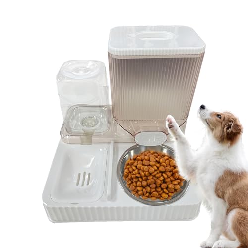 WOBBLO Automatischer Futterspender und Tränke für Katzen, Futterstation und Wasserspender für Haustiere, automatischer Futterspender für Katzen, Futterspender für Katzen von WOBBLO